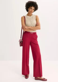 Marlenehose mit Ziergürtel