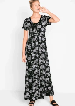 Maxi- Shirt- Kleid, kurzarm