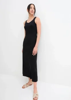 Maxikleid aus Baumwoll- Viskose Mischung