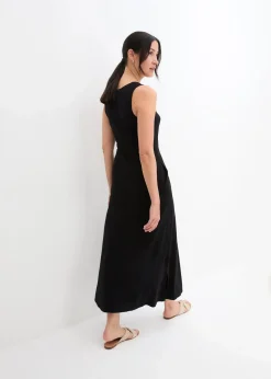 Maxikleid aus Baumwoll- Viskose Mischung