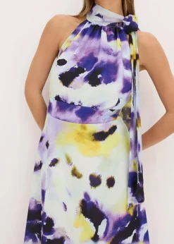 Maxikleid aus fester Scuba-Qualität