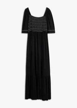 Maxikleid aus fließendem Viskose-Mix