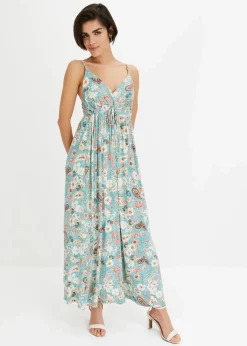 Maxikleid aus fließendem Viskose-Mix