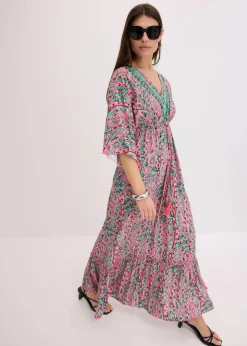 Maxikleid aus fließender Viskose