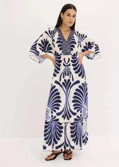 Maxikleid aus fließender Viskose