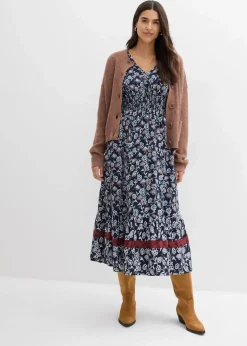 Maxikleid aus fließender Viskose