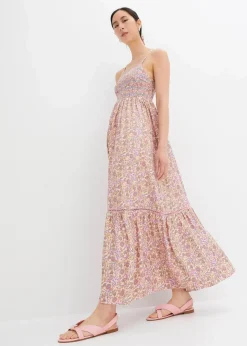 Maxikleid aus fließender Viskose