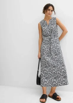 Maxikleid aus fließender Viskose