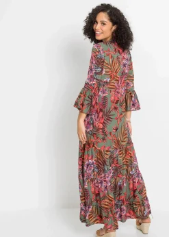 Maxikleid aus fließender Viskose