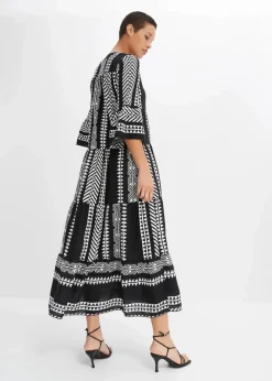 Maxikleid aus fließender Viskose