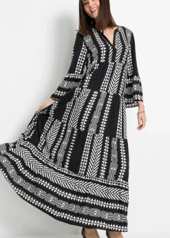 Maxikleid aus fließender Viskose