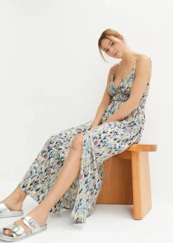 Maxikleid aus fließender Viskose