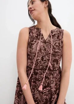 Maxikleid aus fließender Viskose