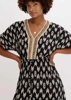 Maxikleid aus fließender Viskose