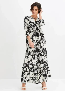 Maxikleid aus fließender Viskose