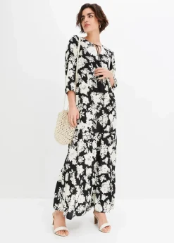 Maxikleid aus fließender Viskose