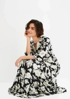 Maxikleid aus fließender Viskose