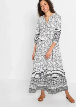 Maxikleid aus fließender Viskose