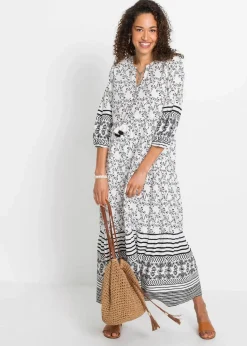 Maxikleid aus fließender Viskose