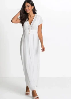 Maxikleid aus fließender Viskose