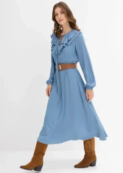 Maxikleid aus fließender Viskose