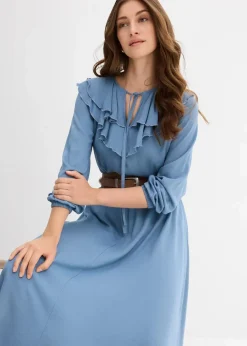 Maxikleid aus fließender Viskose