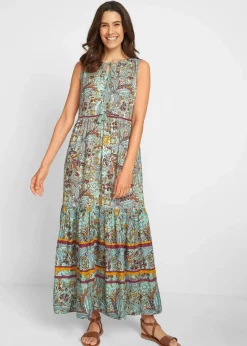 Maxikleid aus fließender Viskose