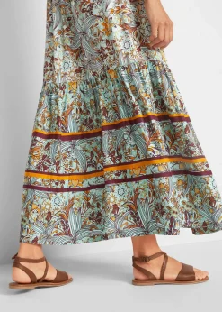 Maxikleid aus fließender Viskose