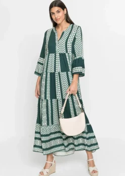 Maxikleid aus fließender Viskose