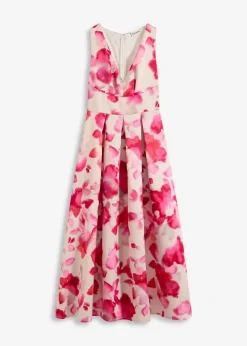 Maxikleid aus glänzendem Satin