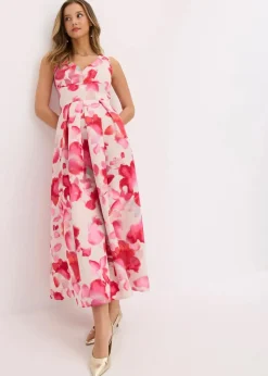 Maxikleid aus glänzendem Satin