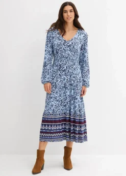 Maxikleid aus softem Viskose-Elasthan-Mix