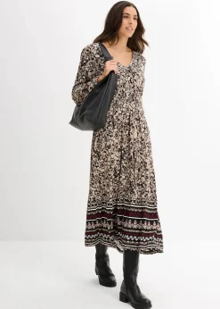 Maxikleid aus softem Viskose-Elasthan-Mix