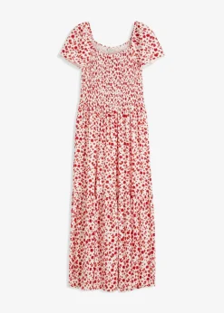 Maxikleid aus Viskose-Mix