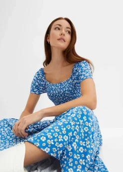 Maxikleid aus Viskose-Mix