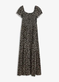 Maxikleid aus Viskose-Mix