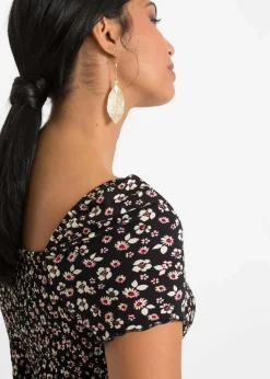 Maxikleid aus Viskose-Mix