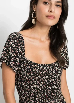 Maxikleid aus Viskose-Mix