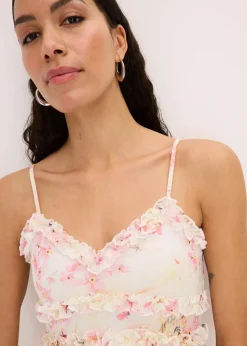 Maxikleid aus zartem Mesh