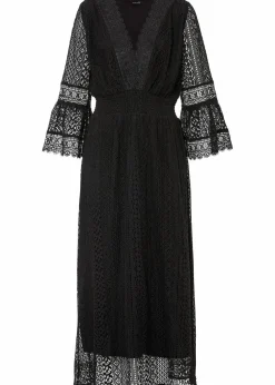 Maxikleid in Crochet-Optik