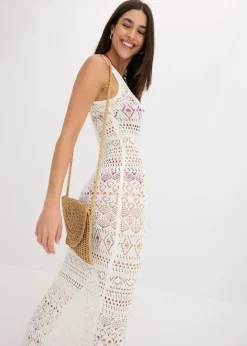 Maxikleid in Häkeloptik