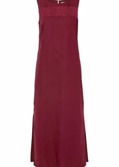 Maxi-Kleid mit Leinen