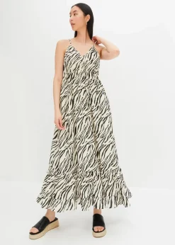 Maxikleid mit Leo-Druck