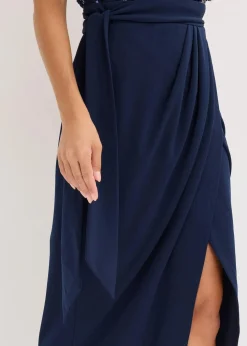 Maxikleid mit Paillettenstickerei