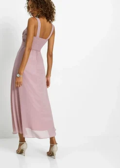 Maxikleid mit Paillettenstickerei
