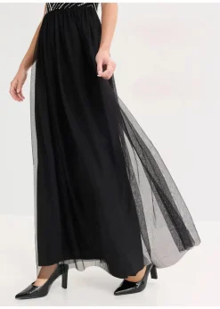 Maxikleid mit Perlenstickerei