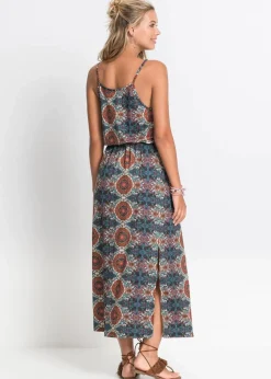 Maxikleid mit Seitenschlitzen