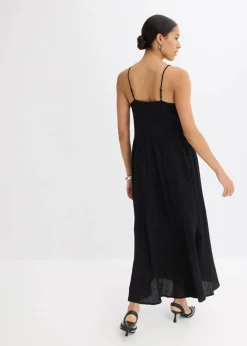 Maxikleid mit Ösen-Verzierung