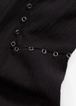 Maxikleid mit Ösen-Verzierung