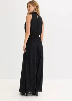 Maxikleid mit Spitzen-Rock